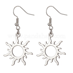 5 Pairs 5 Styles Alloy Hollow Dangle Earrings&nbsp;EJEW-JE05495-S