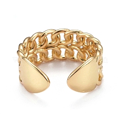 Brass Cuff Rings&nbsp;KK-H741-10G