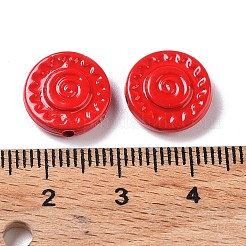 Spray Painted Alloy Bead&nbsp;PALLOY-H134-49
