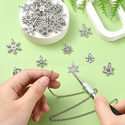 40Pcs 8 Styles Tibetan Style Alloy Pendants&nbsp;FIND-YW0006-26