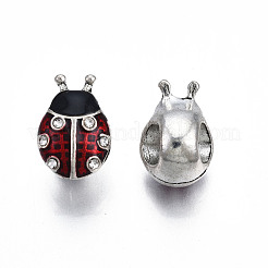Rack Plating Alloy Enamel European Charms&nbsp;MPDL-N039-223