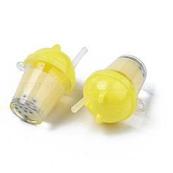 Imitation Bubble Tea Resin Pendants&nbsp;LS-RESI-S401-01G