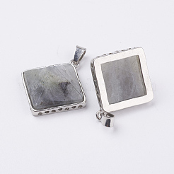 Natural Labradorite Pendants&nbsp;G-E442-02Q