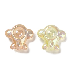 Airplane UV Plating Luminous Rainbow Iridescent Acrylic Beads&nbsp;LACR-R001-06A