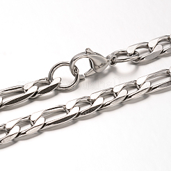 Tarnish Resistant 304 Stainless Steel Figaro Chain Necklaces&nbsp;NJEW-H421-3