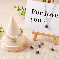 9Pcs 9 Styles Natural Mixed Stone Charms&nbsp;G-FW0001-28