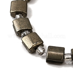 Natural Pyrite Beads Strands&nbsp;G-Z087-D02