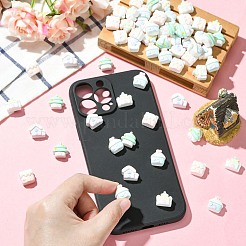Mini Opaque Resin Cabochons&nbsp;RESI-CJC0011-74