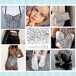 120Pcs 5 Styles Sew on Rhinestone&nbsp;DIY-FG0008-40A