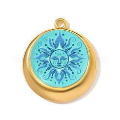 Printed 304 Stainless Steel Pendants&nbsp;STAS-OY003-42G