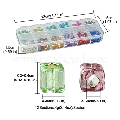 672Pcs 12 Colors Glass Seed Beads&nbsp;SEED-FS0001-24