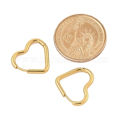 PVD Vacuum Plating 201 Stainless Steel Heart Hoop Earrings&nbsp;EJEW-Q002-03G