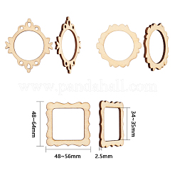 Undyed Wood Pendants&nbsp;WOOD-I004-36