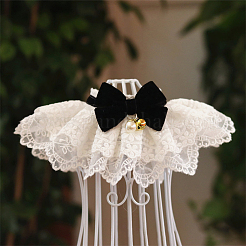 Bowknot Polyester Dog Bibs&nbsp;AJEW-WH0651-22C-01