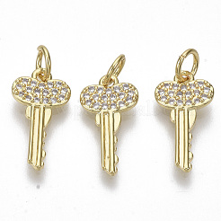 Brass Micro Pave Cubic Zirconia Pendants&nbsp;ZIRC-S067-027-NF