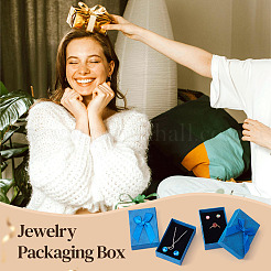 Rectangle Paper Jewelry Set Storage Gift Boxes with Bowknot&nbsp;CON-TAC0014-12F
