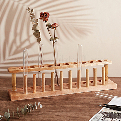 Wood Test Tube Holder Stand&nbsp;ODIS-WH0038-67A