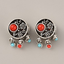 Tibetan Style Alloy European Dangle Charms&nbsp;FIND-TAC0001-63