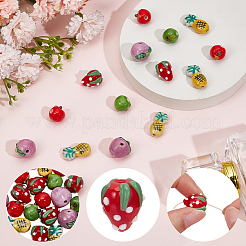 25Pcs 5 Styles Handmade Porcelain Beads&nbsp;PORC-PA0001-52