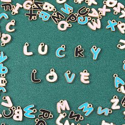 104Pcs Letter A~Z Alloy Enamel Pendant Charms&nbsp;JX170A