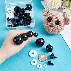 30Sets 4 Styles Craft Plastic Doll Eyes&nbsp;DOLL-PH0001-62