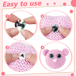 Plastic Safety Craft Eye&nbsp;DOLL-WH0009-025B