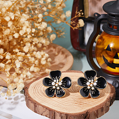 6Pcs Alloy Enamel Cufflinks&nbsp;DIY-FH0009-79B