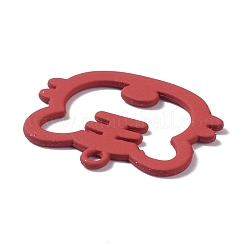 Spray Painted Alloy Pendents&nbsp;PALLOY-F279-04