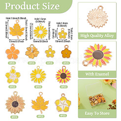 40Pcs 10 Styles Alloy Enamel Charms&nbsp;ENAM-TA0003-99