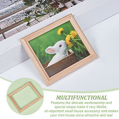10Pcs Rectangle Birch Wood Photo Frame&nbsp;AJEW-OC0013-34