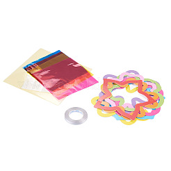DIY Window Paint Art Suncatcher Wind Chimes Paper Crafts Kits for Kids&nbsp;DIY-TAC0017-004B