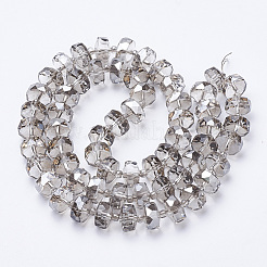 Electroplat Glass Beads Strands&nbsp;EGLA-Q092-10mm-D04