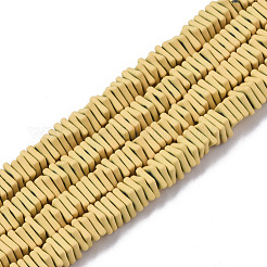 Spray Painted Non-magnetic Synthetic Hematite Beads Strands&nbsp;G-R468-01-M