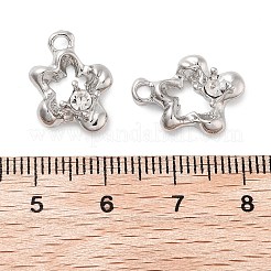 Rack Plating Alloy Rhinestone Pendants&nbsp;PALLOY-F311-21P-01
