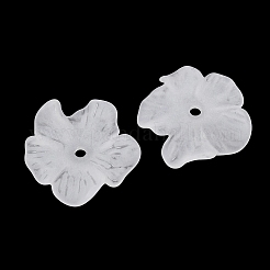 Frosted Opaque Acrylic Bead Cap&nbsp;OACR-K001-43