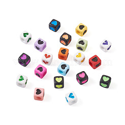 450Pcs 3 Style Opaque Acrylic Beads&nbsp;OACR-CW0001-02