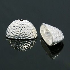Hammered Alloy Cord Ends&nbsp;PALLOY-G072-M