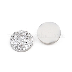 Resin Imitation Druzy Quartz Cabochons&nbsp;RESI-E013-03F-10MM-1