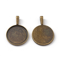 Alloy Pendant Cabochon Settings&nbsp;X-PALLOY-A13368-AB-NR