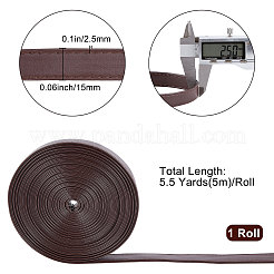 Flat PU Imitation Leather Cord&nbsp;LC-WH0006-05D-01