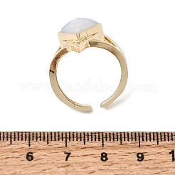 Brass Micro Pave Cubic Zirconia Cuff Rings for Women&nbsp;GG-CBA7610-11G-03