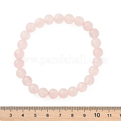 Natural Rose Quartz Stretch Bracelets&nbsp;X-G-N0272-01