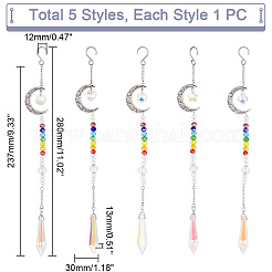1 Set Alloy Moon Pendant Decorations&nbsp;HJEW-GA0001-36