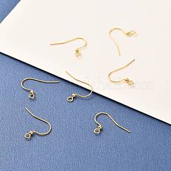 Brass Earring Hooks&nbsp;KK-F824-014G
