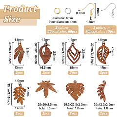 DIY Leaf Earring Making Kit&nbsp;DIY-OC0004-44