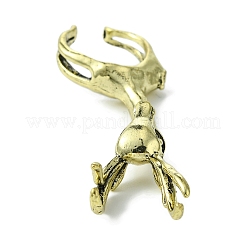Deer Alloy Cigarette Holder Ring&nbsp;RJEW-K275-28AB