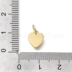 Brass & Natural Shell Heart Charms&nbsp;LS-KK-D431-025B-02G