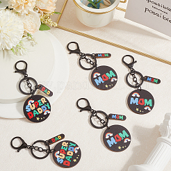 6Pcs 2 Styles Father's Day/Mother's Day Theme Keychain&nbsp;KEYC-SP0001-11