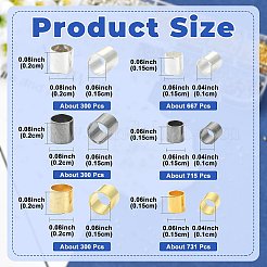 3013Pcs Brass Crimp Beads&nbsp;KK-FS0002-11
