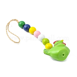 Easter Theme Plastic Rooster Pendant Decorations&nbsp;HJEW-TAC0013-14B